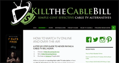 Desktop Screenshot of killthecablebill.com